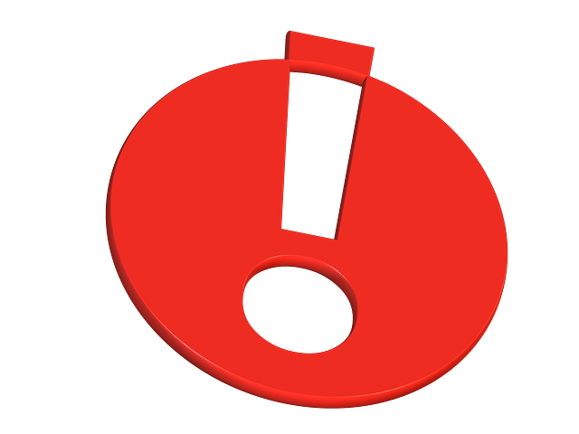 Achtung! - Rotes Ausrufezeichen als Hinweis-Symbol – steht für besondere Aufmerksamkeit oder wichtige Information.