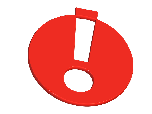 Achtung! - Rotes Ausrufezeichen als Hinweis-Symbol – steht für besondere Aufmerksamkeit oder wichtige Information.