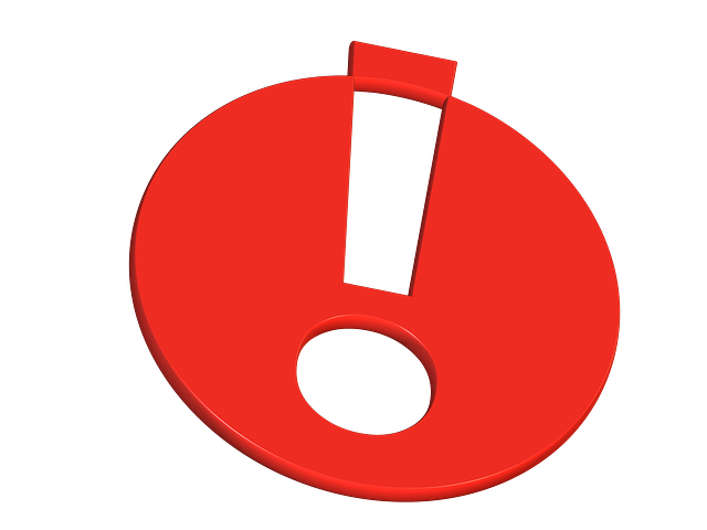 Achtung! - Rotes Ausrufezeichen als Hinweis-Symbol – steht für besondere Aufmerksamkeit oder wichtige Information.
