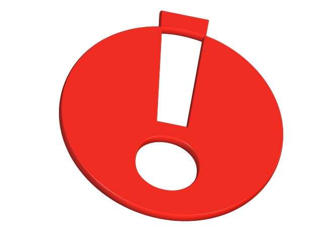 Achtung! - Rotes Ausrufezeichen als Hinweis-Symbol – steht für besondere Aufmerksamkeit oder wichtige Information.