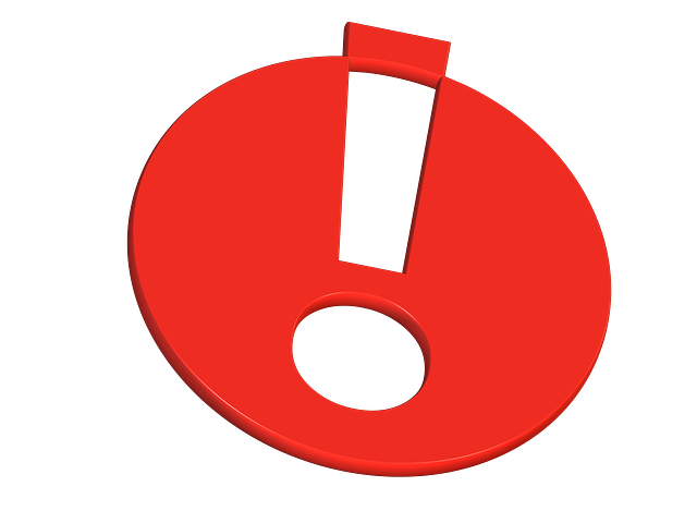 Achtung! - Rotes Ausrufezeichen als Hinweis-Symbol – steht für besondere Aufmerksamkeit oder wichtige Information.