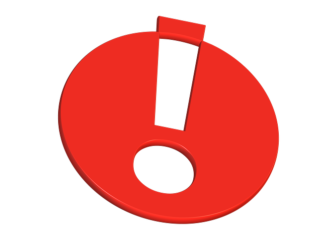 Achtung! - Rotes Ausrufezeichen als Hinweis-Symbol – steht für besondere Aufmerksamkeit oder wichtige Information.