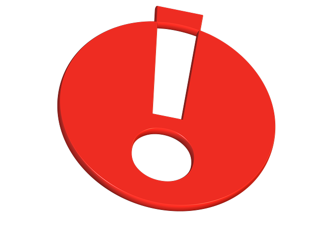 Achtung! - Rotes Ausrufezeichen als Hinweis-Symbol – steht für besondere Aufmerksamkeit oder wichtige Information.